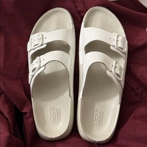 Ecco White Women's Sandals